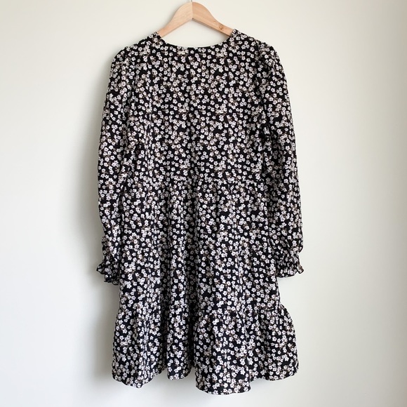 Vero Moda Floral Printed Long Sleeve Mini Dress - Picture 3 of 8